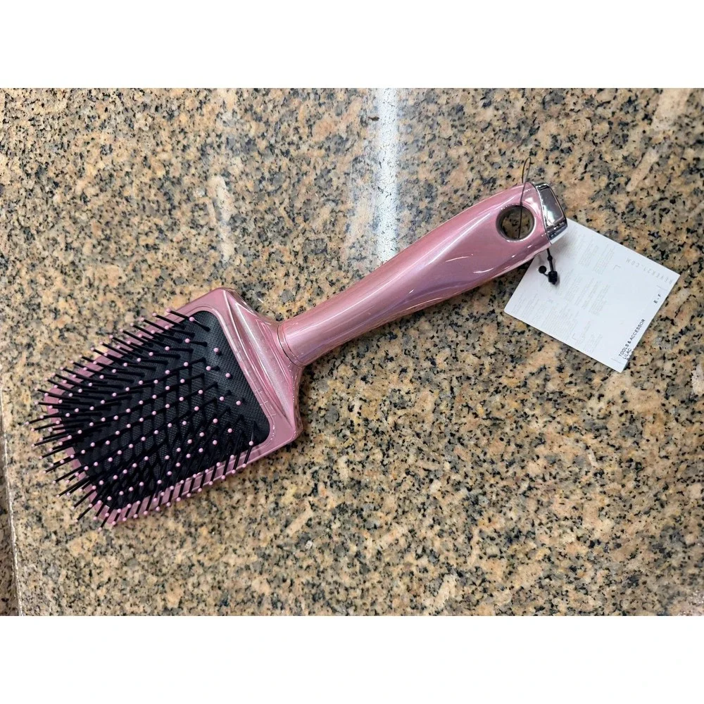 Forever 21 Lilac Paddle Hair Brush Purple Soft Pin Nylon Bristle Tool Detangling